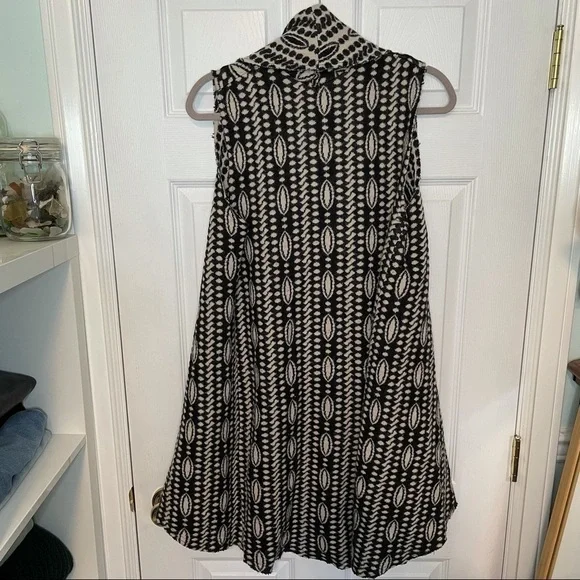 ANTHROPOLOGIE Moth Wool Cotton Blend Long Open Sleeveless Cardigan Sweater XS/S - Picture 4 of 8